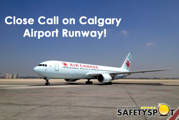 two planes were close to colliding in Calgary airport